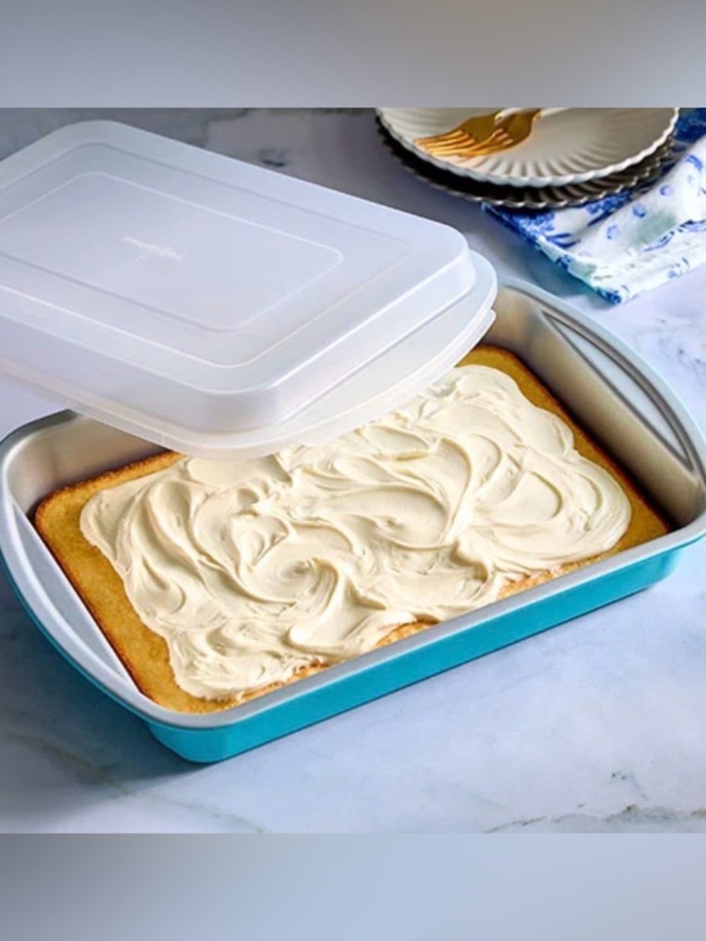 Pampered Chef 9x13 Baking Pan with Lid non-stick